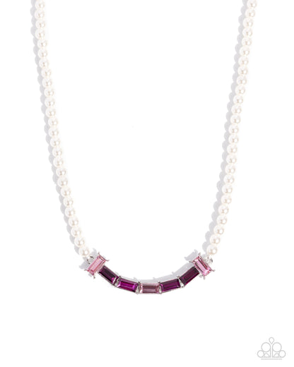 Eloquent Emeralds - pink - Paparazzi necklace
