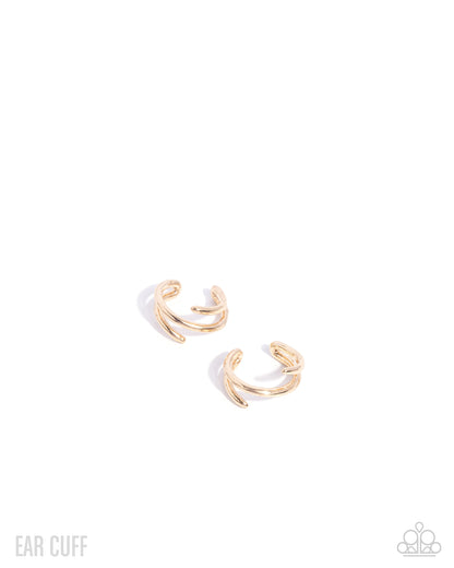 Elven Empowerment - gold - Paparazzi ear cuff