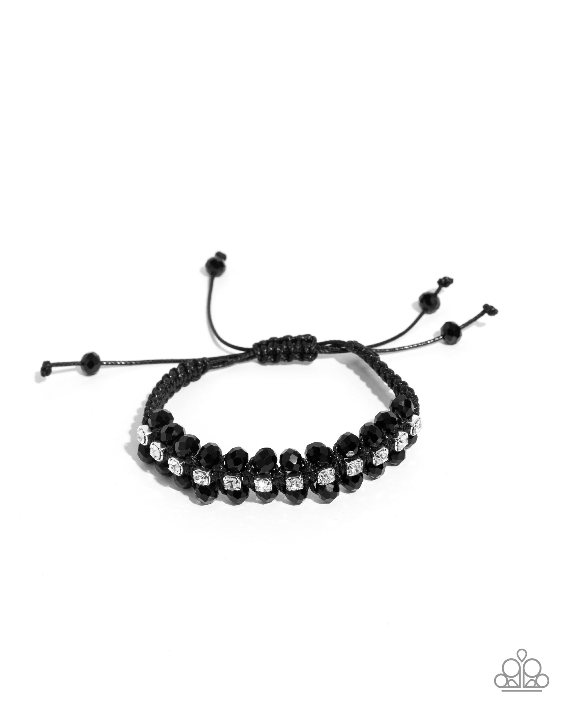 Embedded Effervescence - black - Paparazzi bracelet