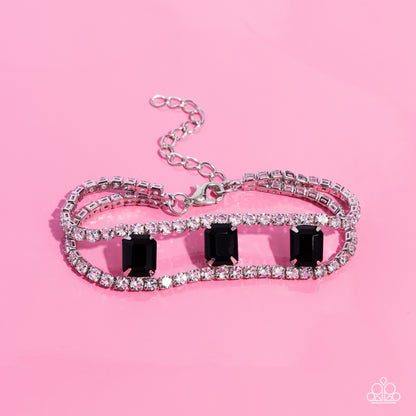 Embedded Elegance - black - Paparazzi bracelet