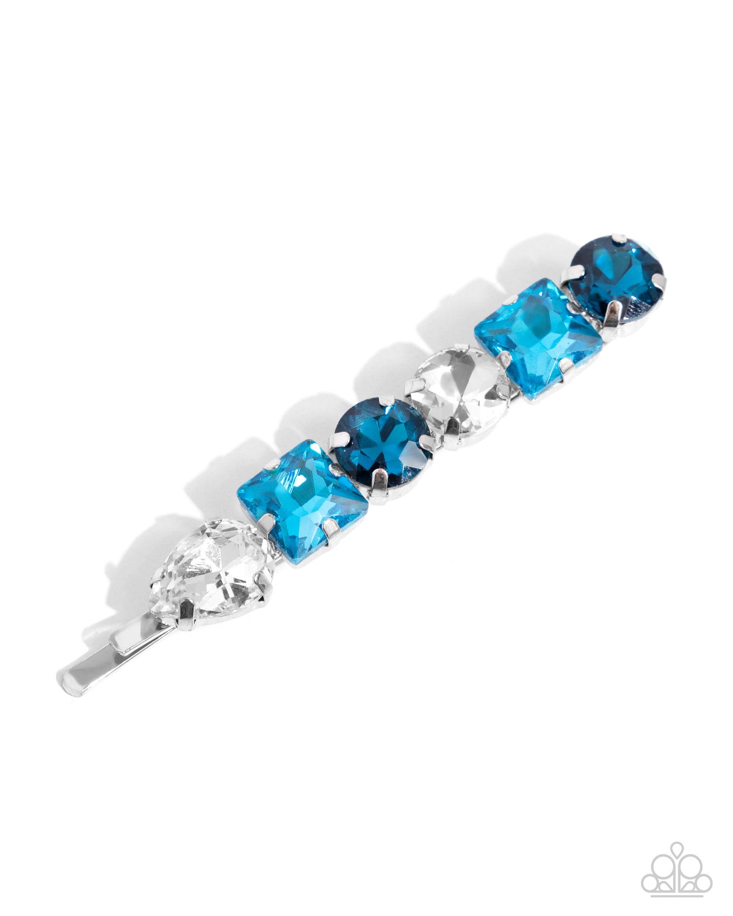 Emblazoned Elegance - blue - Paparazzi hair clip