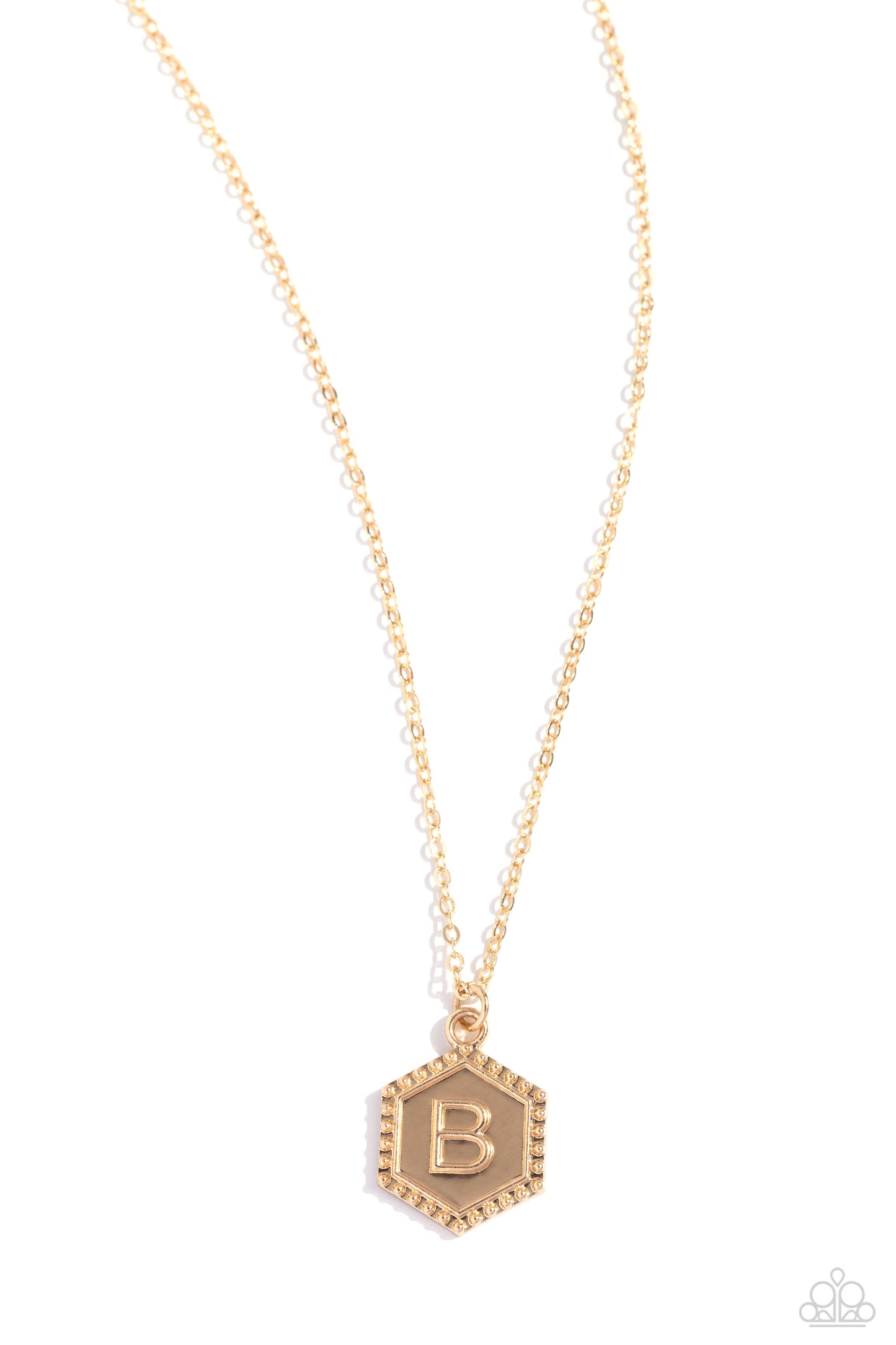 Emblematic Elegance - gold - B - Paparazzi necklace