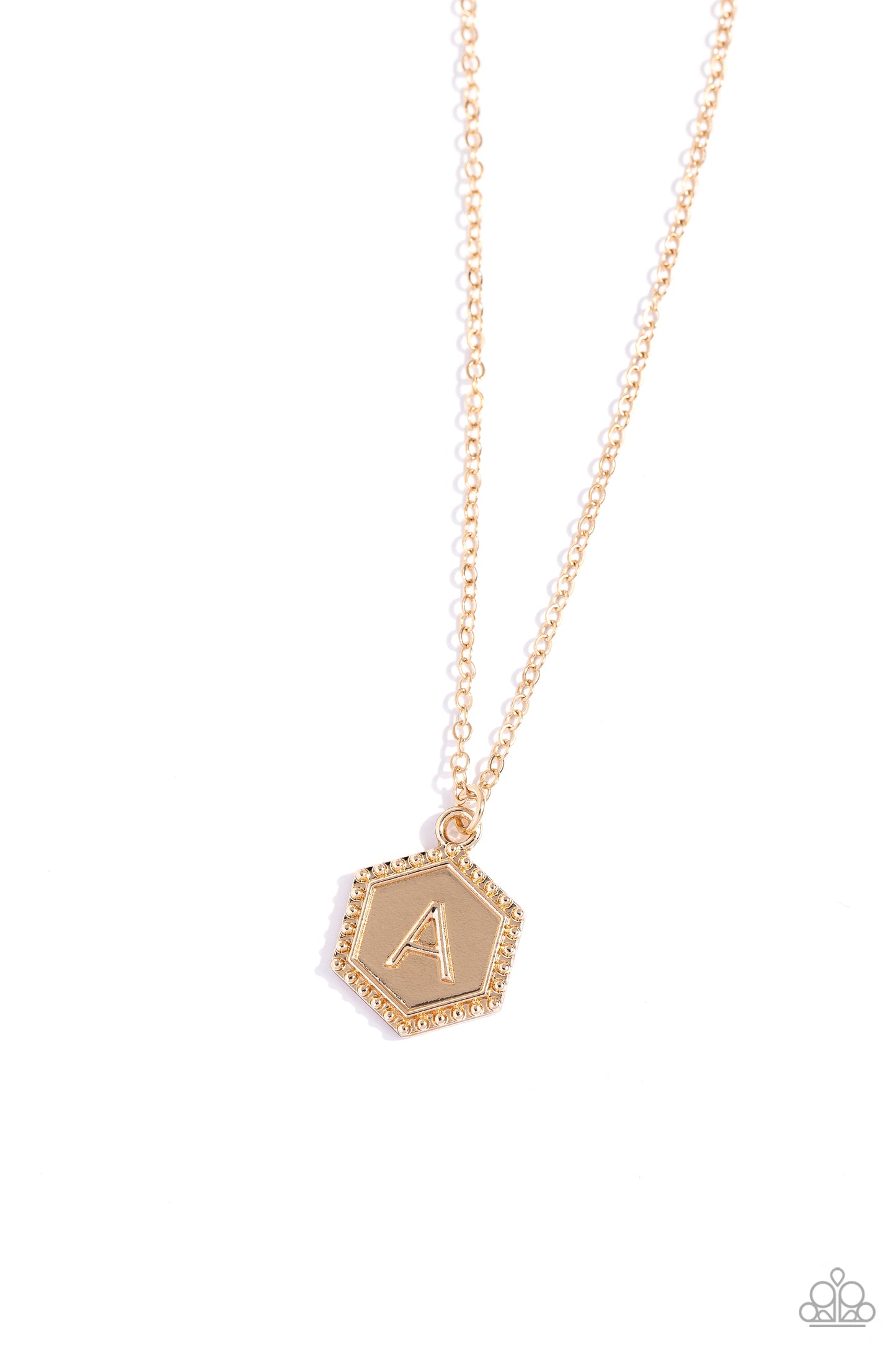 Emblematic Elegance - gold - A - Paparazzi necklace