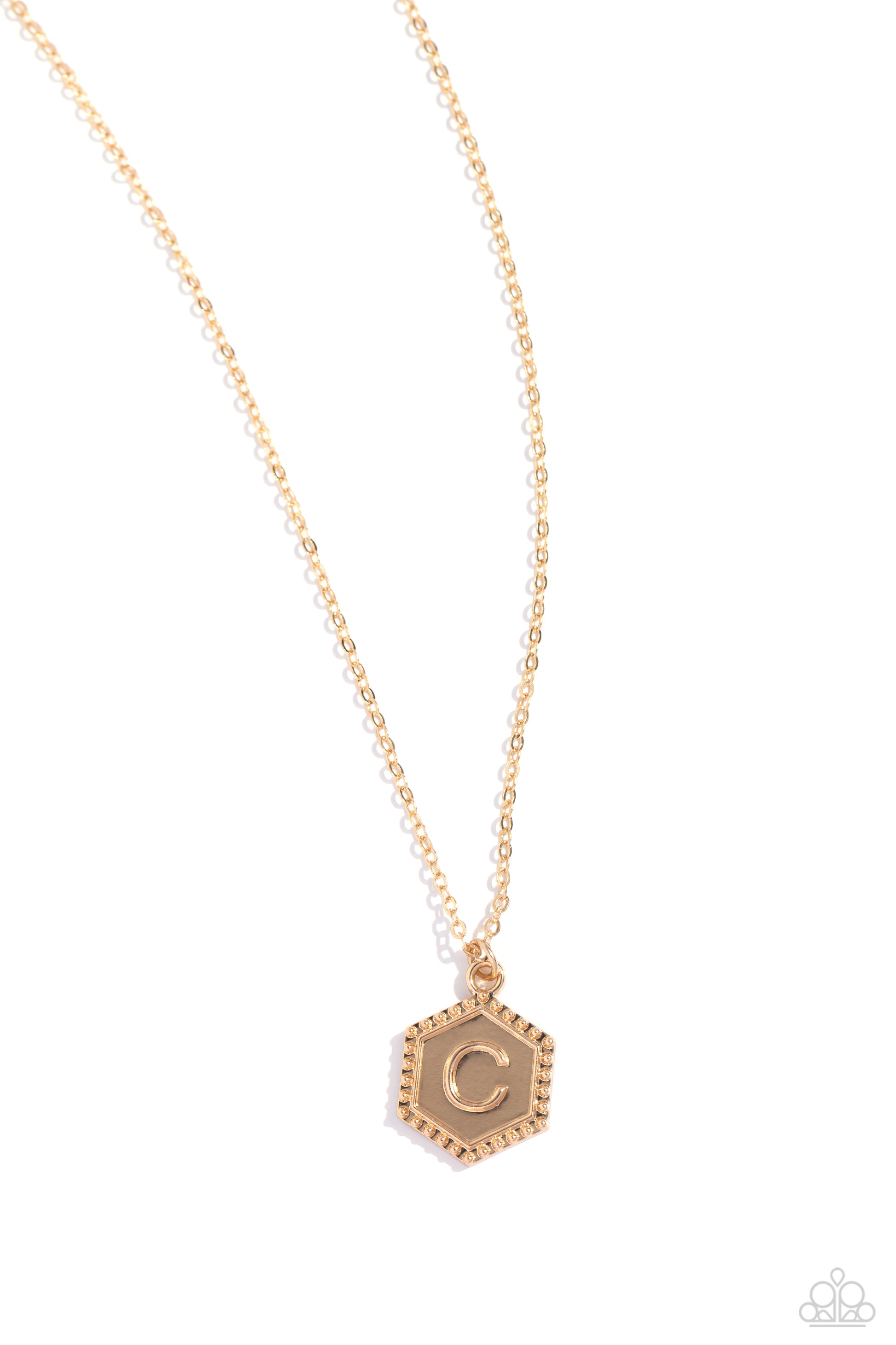 Emblematic Elegance - gold - C - Paparazzi necklace