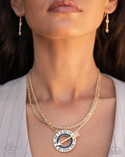 Embodying Enjoyment - gold - Paparazzi necklace