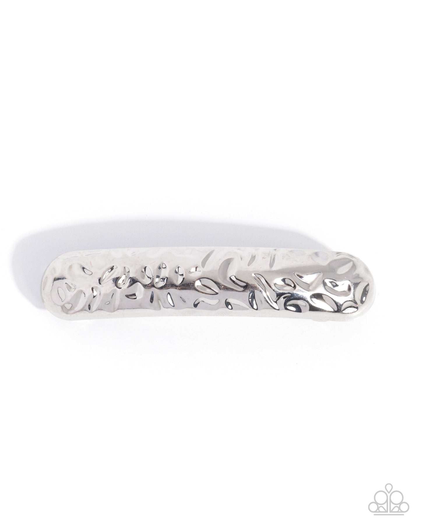 Embossed Ease - silver - Paparazzi  hair clip