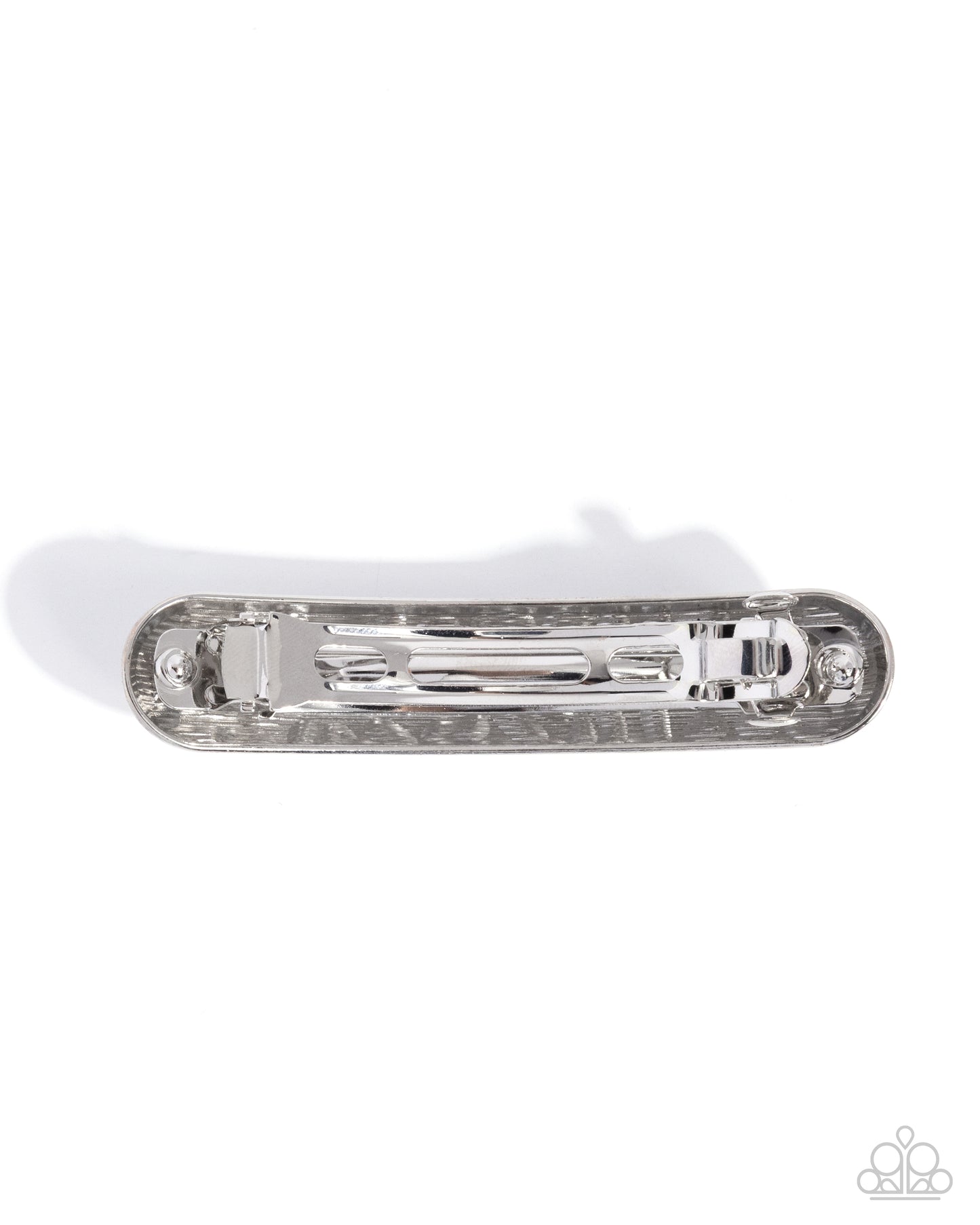 Embossed Ease - silver - Paparazzi  hair clip