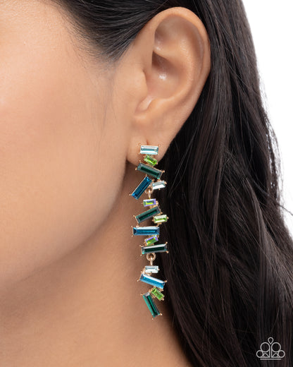 Emerald Empire - green - Paparazzi earrings