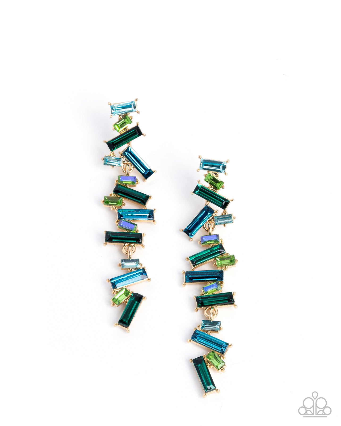 Emerald Empire - green - Paparazzi earrings