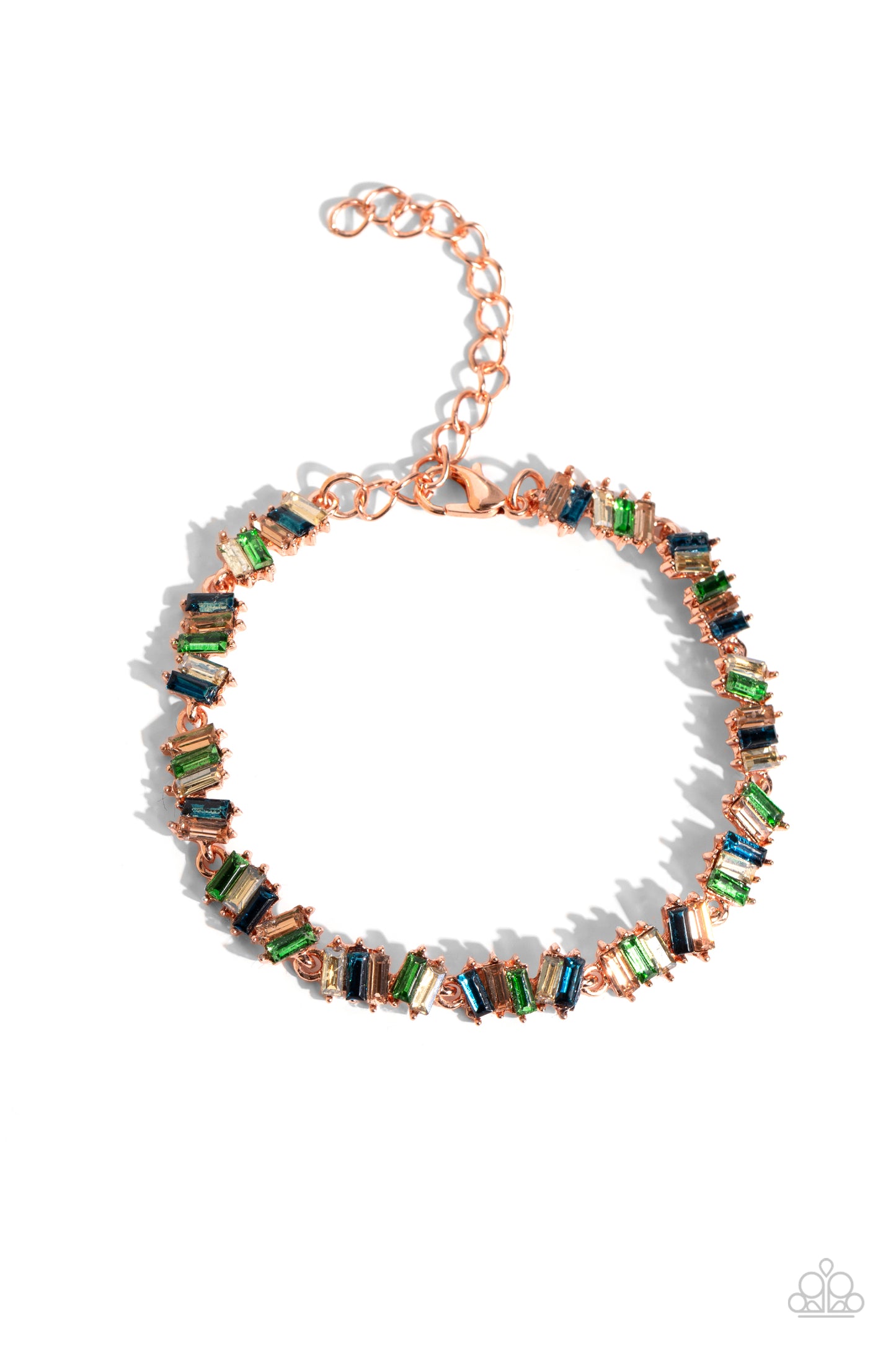 Emerald Ensemble - copper - Paparazzi bracelet