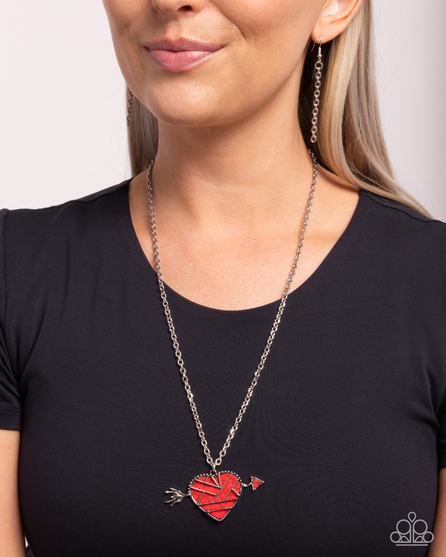 Emotional Edge - red - Paparazzi necklace