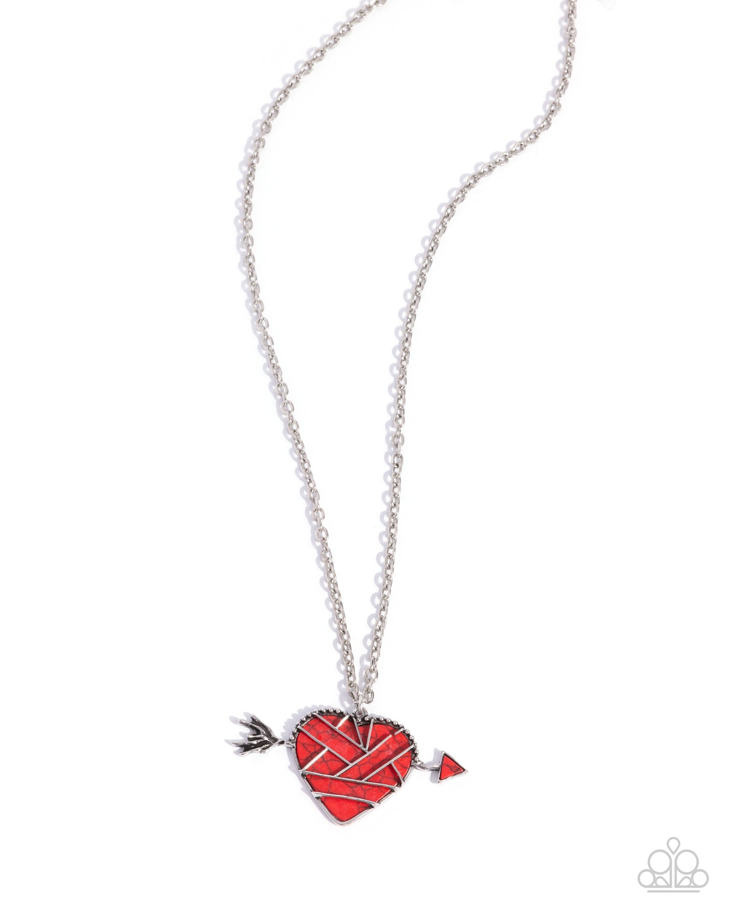 Emotional Edge - red - Paparazzi necklace