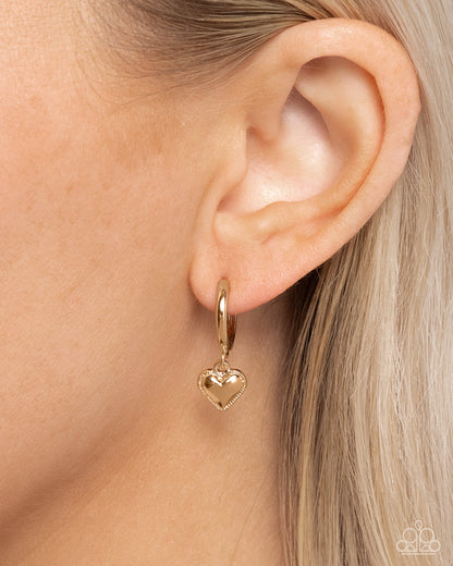 Emotive Elegance - gold - Paparazzi earrings
