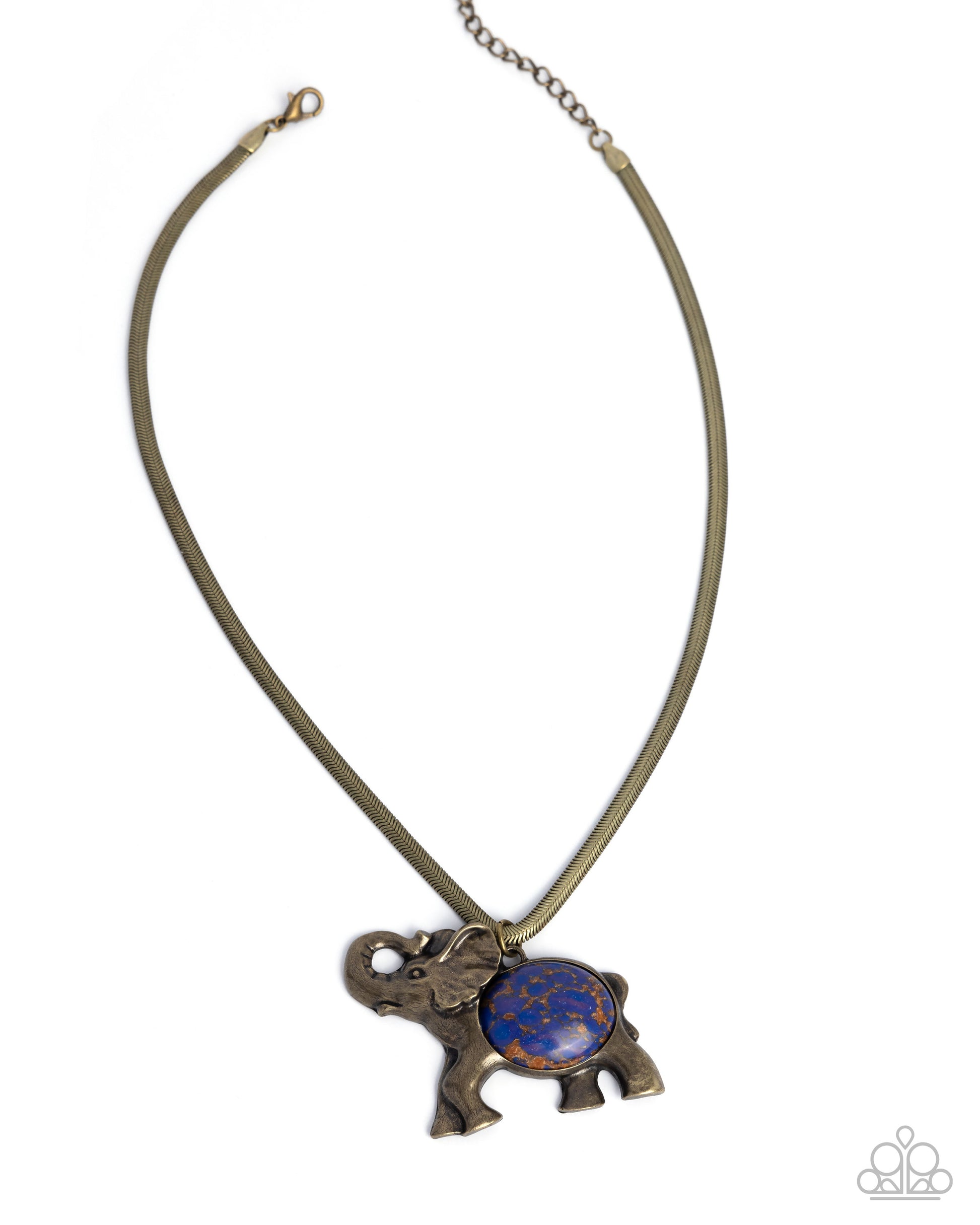 Empathetic Elephant-purple - Paparazzi necklace 