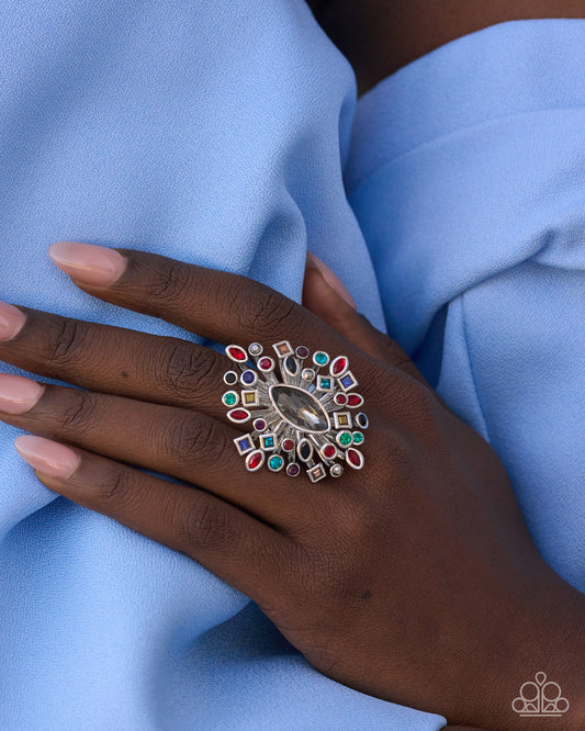 Empowering Elegance - multi - Paparazzi ring