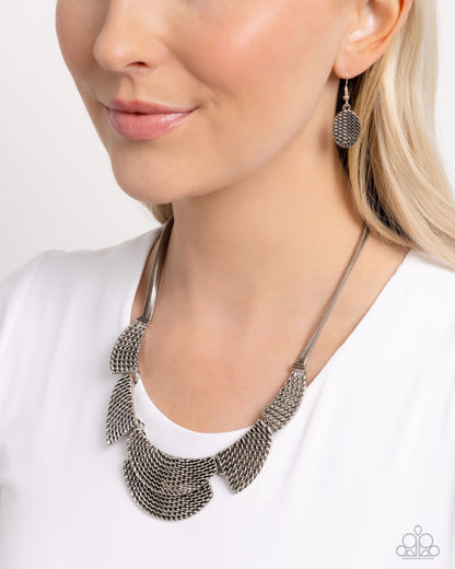 Empress Empire - silver - Paparazzi necklace