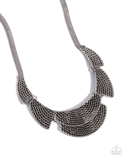 Empress Empire - silver - Paparazzi necklace