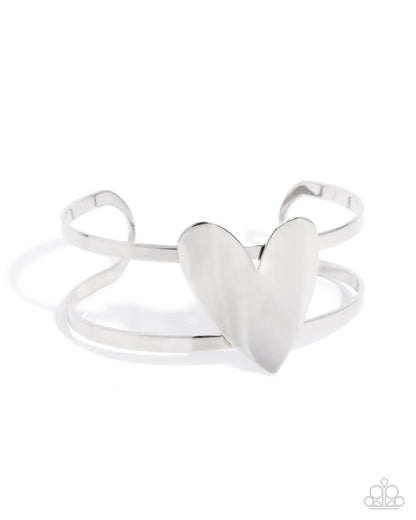 Enamored Ease - silver - Paparazzi bracelet