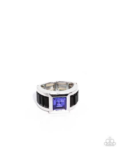 Encased Entrepreneur - blue - Paparazzi MENS ring