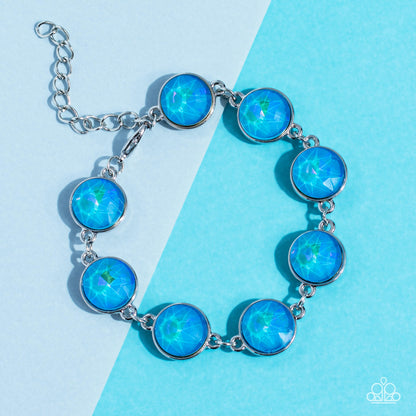 Enchanted Emblems - blue - Paparazzi bracelet