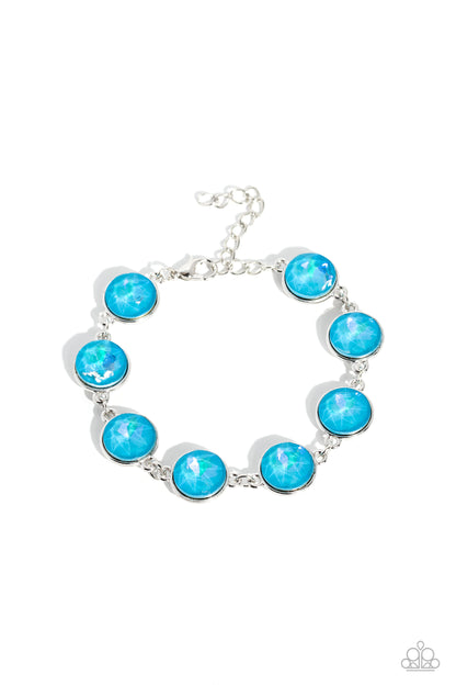 Enchanted Emblems - blue - Paparazzi bracelet