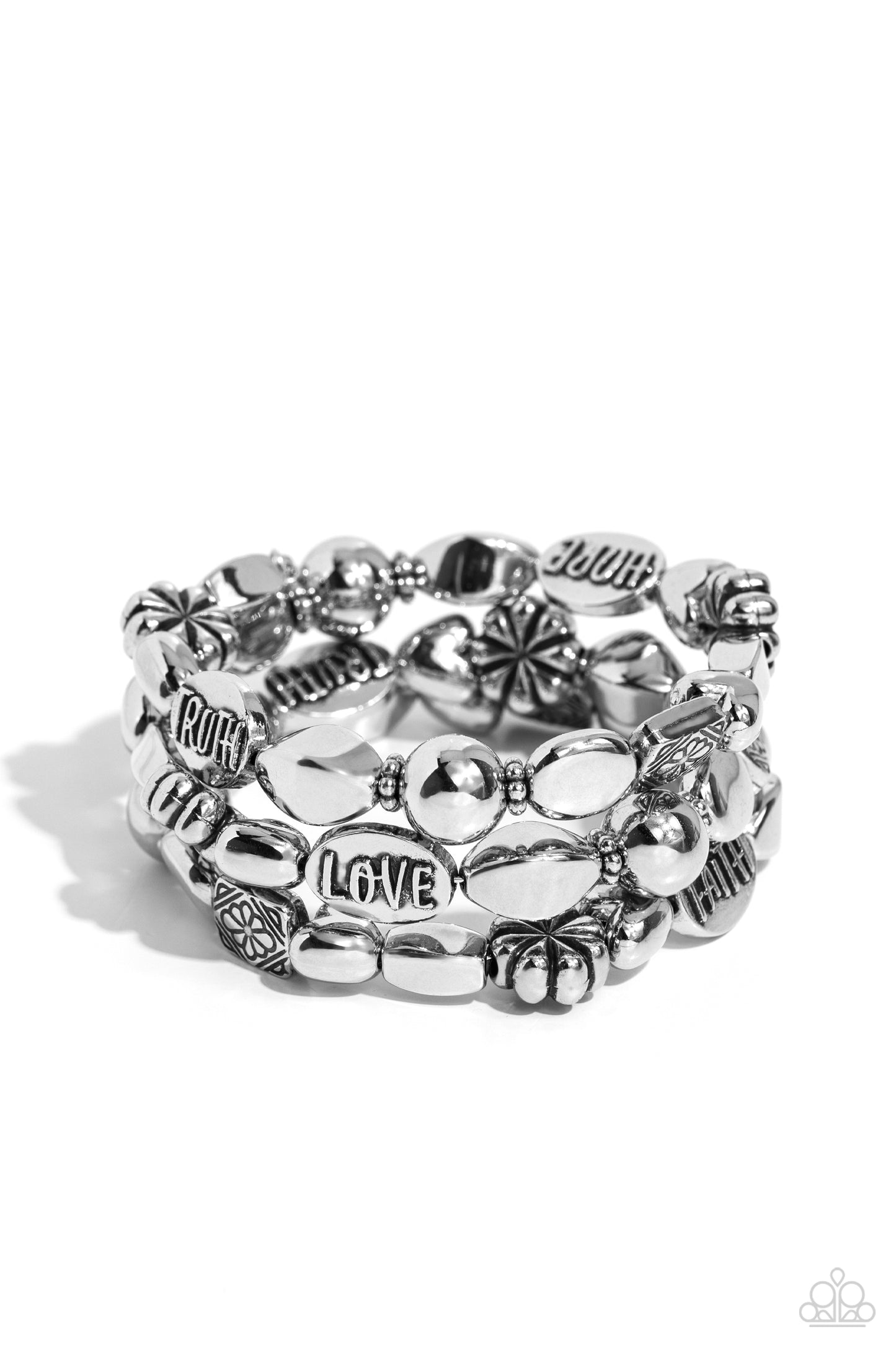 Enchanting Emotion - silver - Paparazzi bracelet