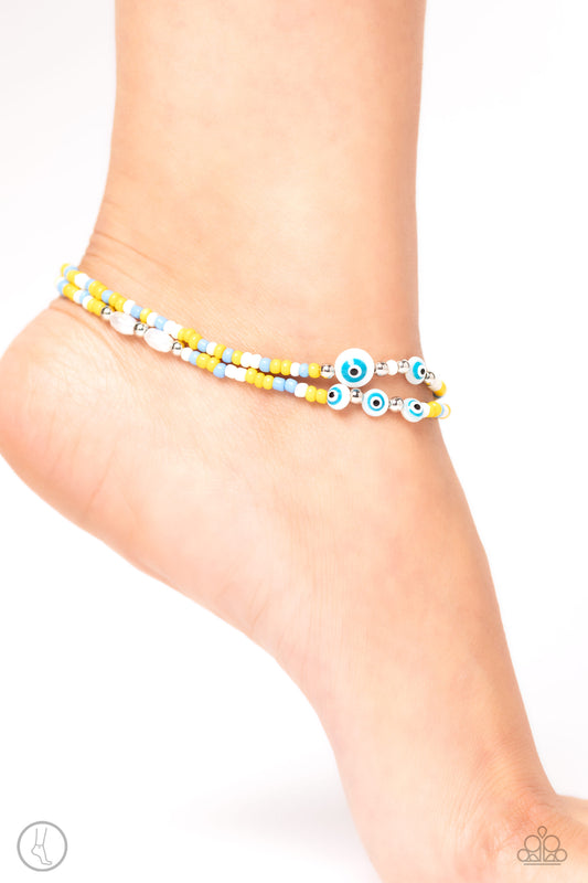 Enchanting Energy - yellow - Paparazzi anklet