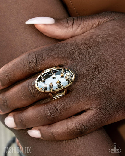 Encircled in Edge - multi - Paparazzi ring