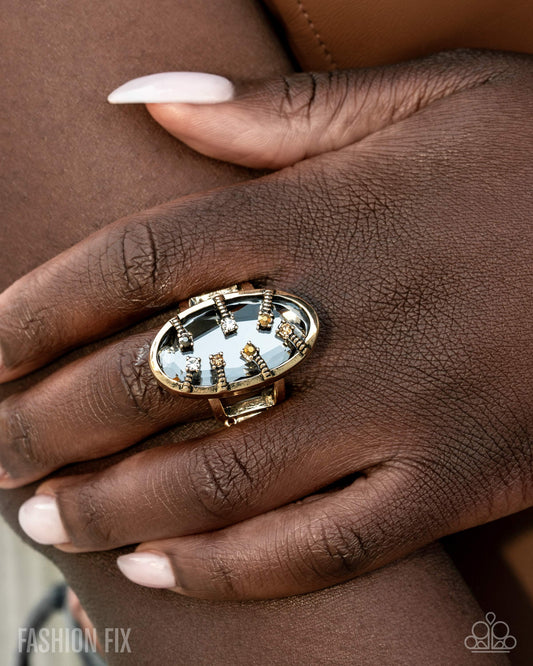 Encircled in Edge - multi - Paparazzi ring