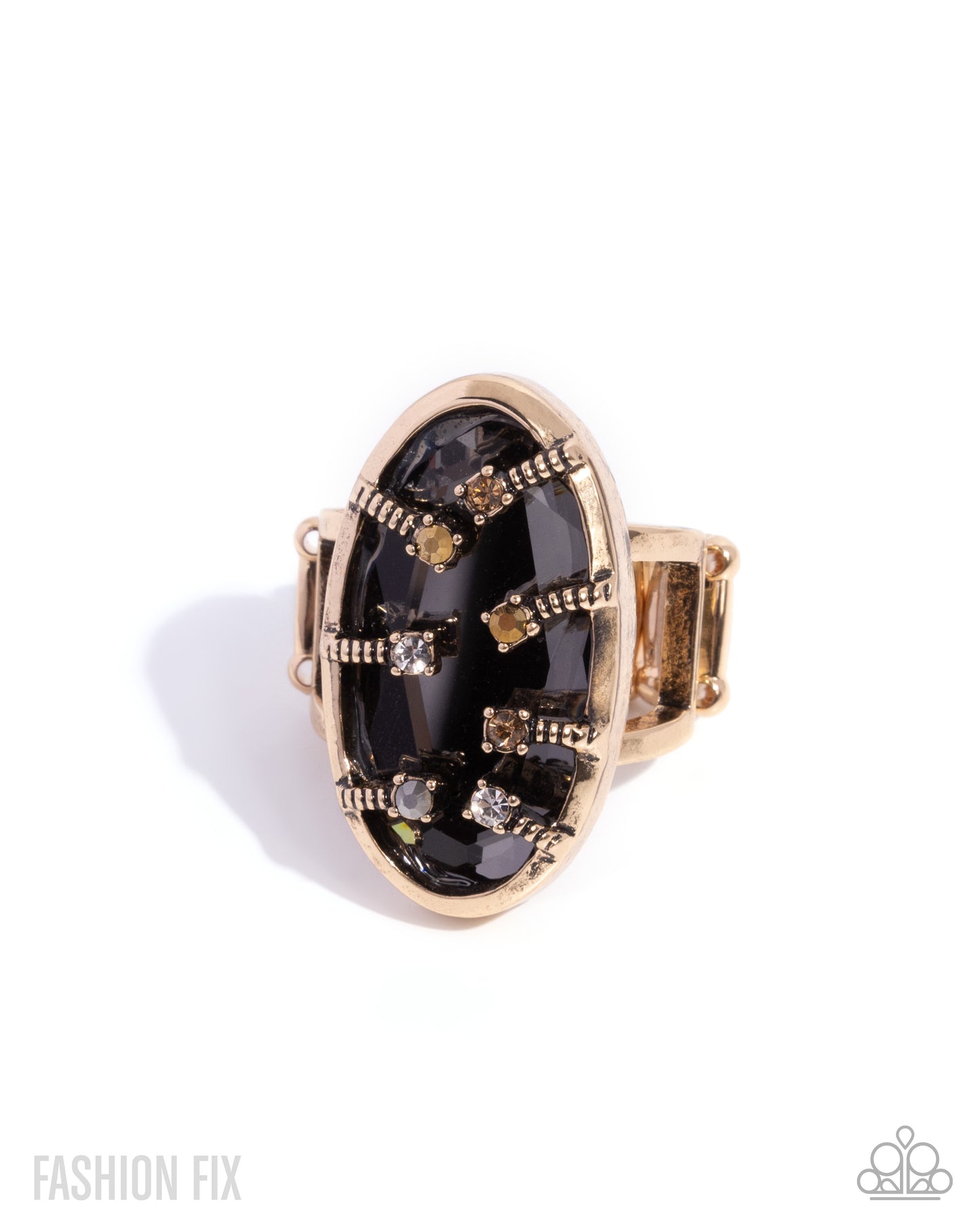 Encircled in Edge - multi - Paparazzi ring