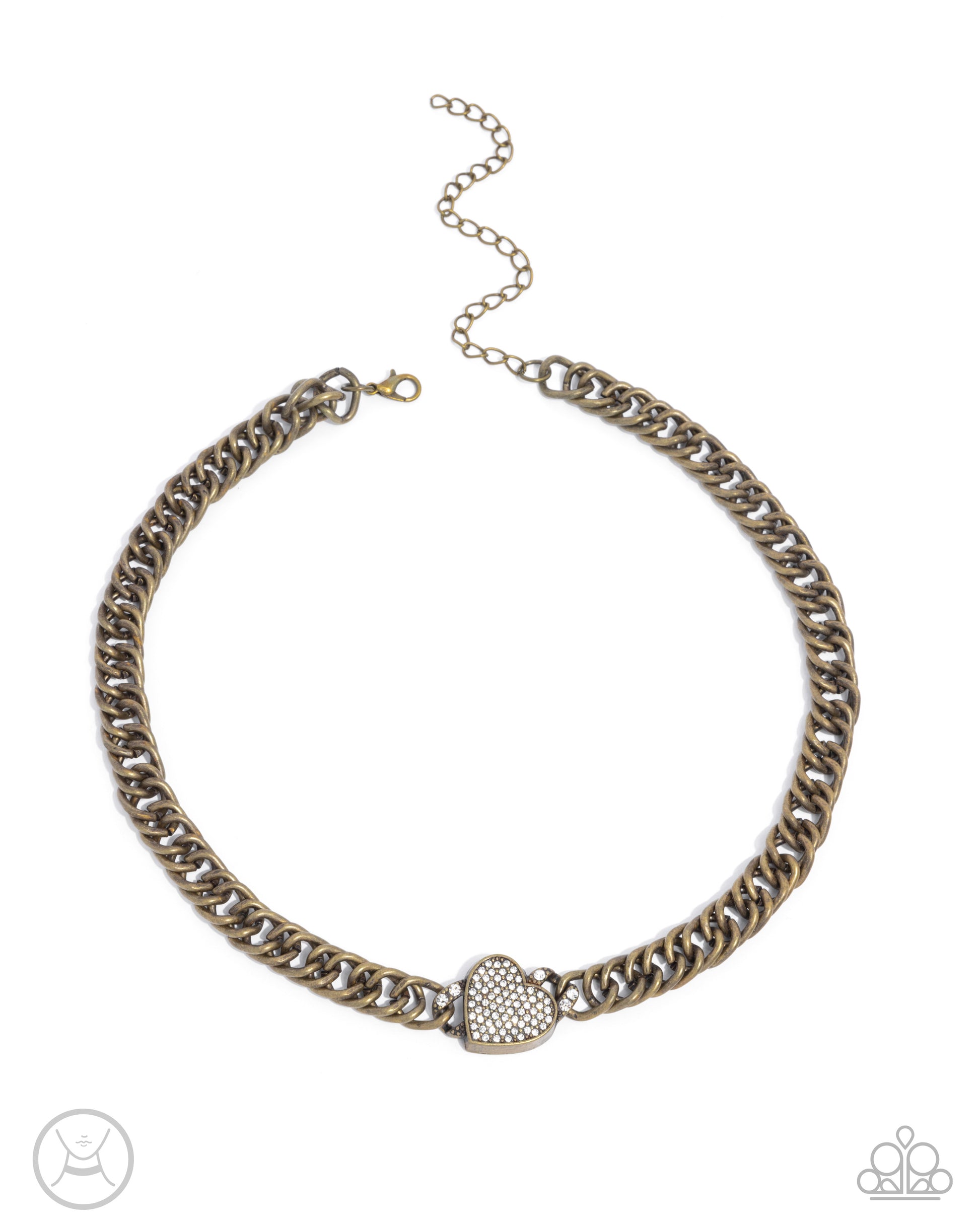 Endearing Edge - brass - Paparazzi necklace