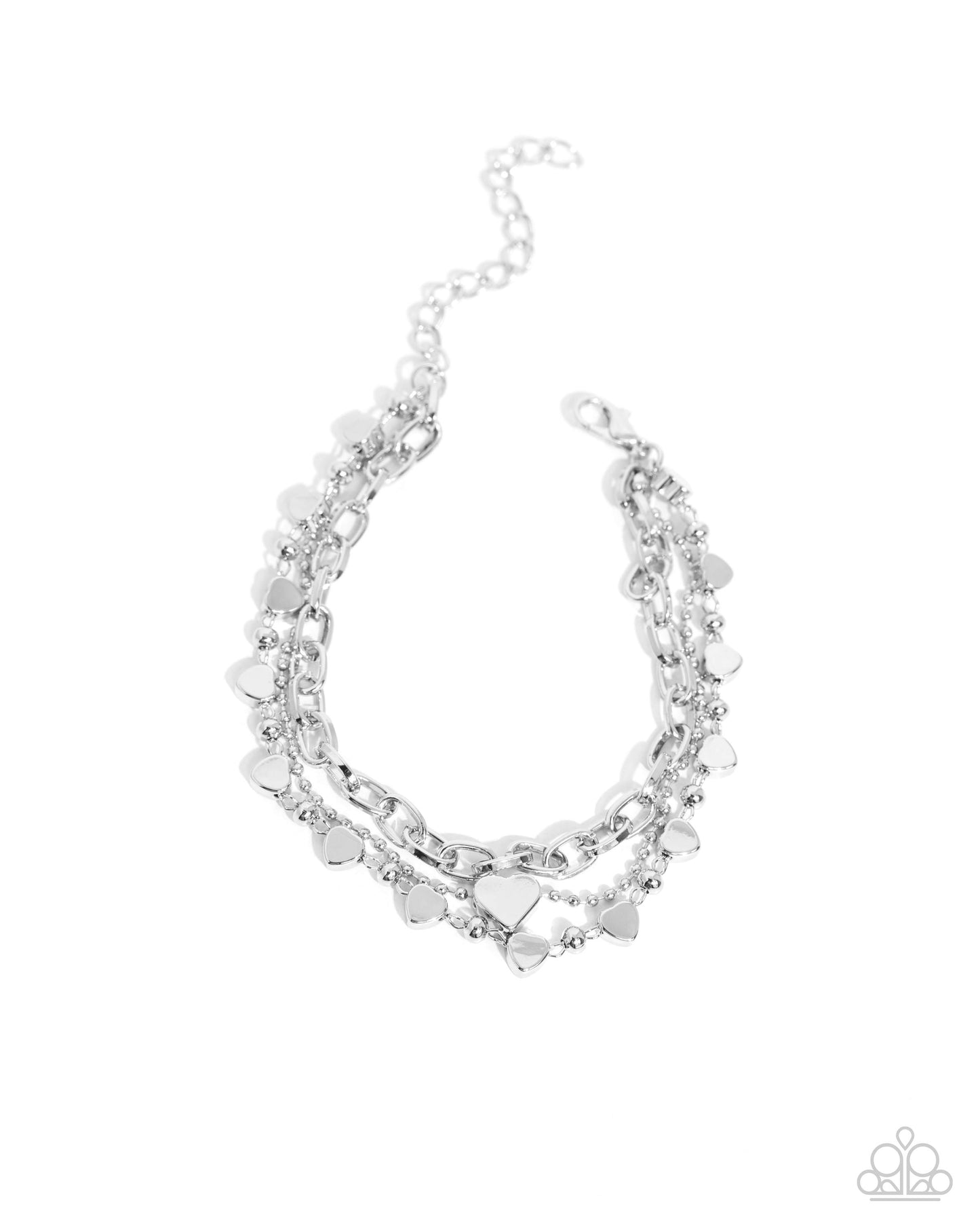 Endearing Ending - silver - Paparazzi bracelet