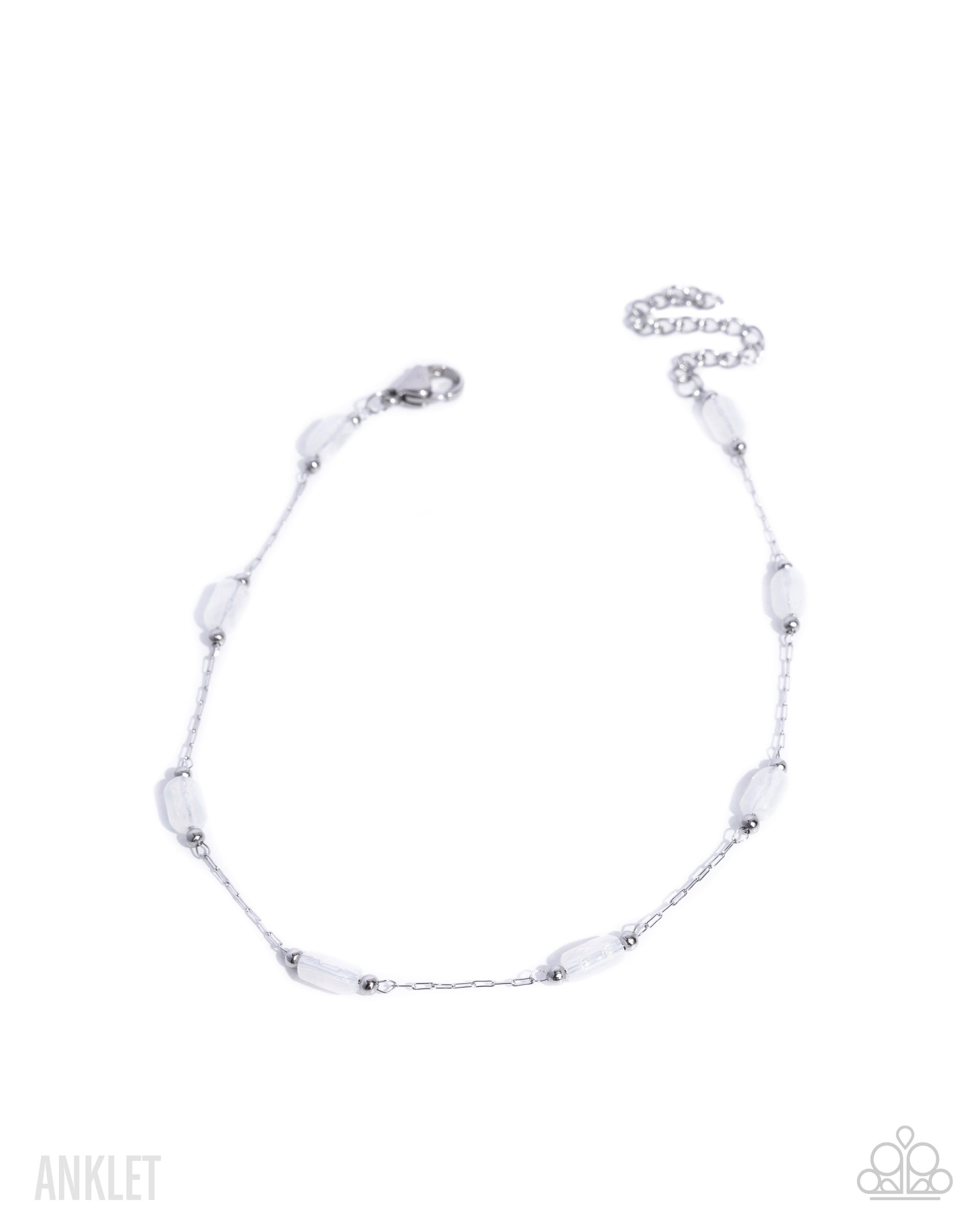 Endearing Energy - white - Paparazzi anklet