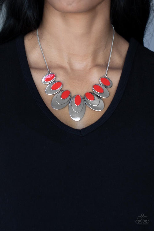 Endless Eclipse - red - Paparazzi necklace