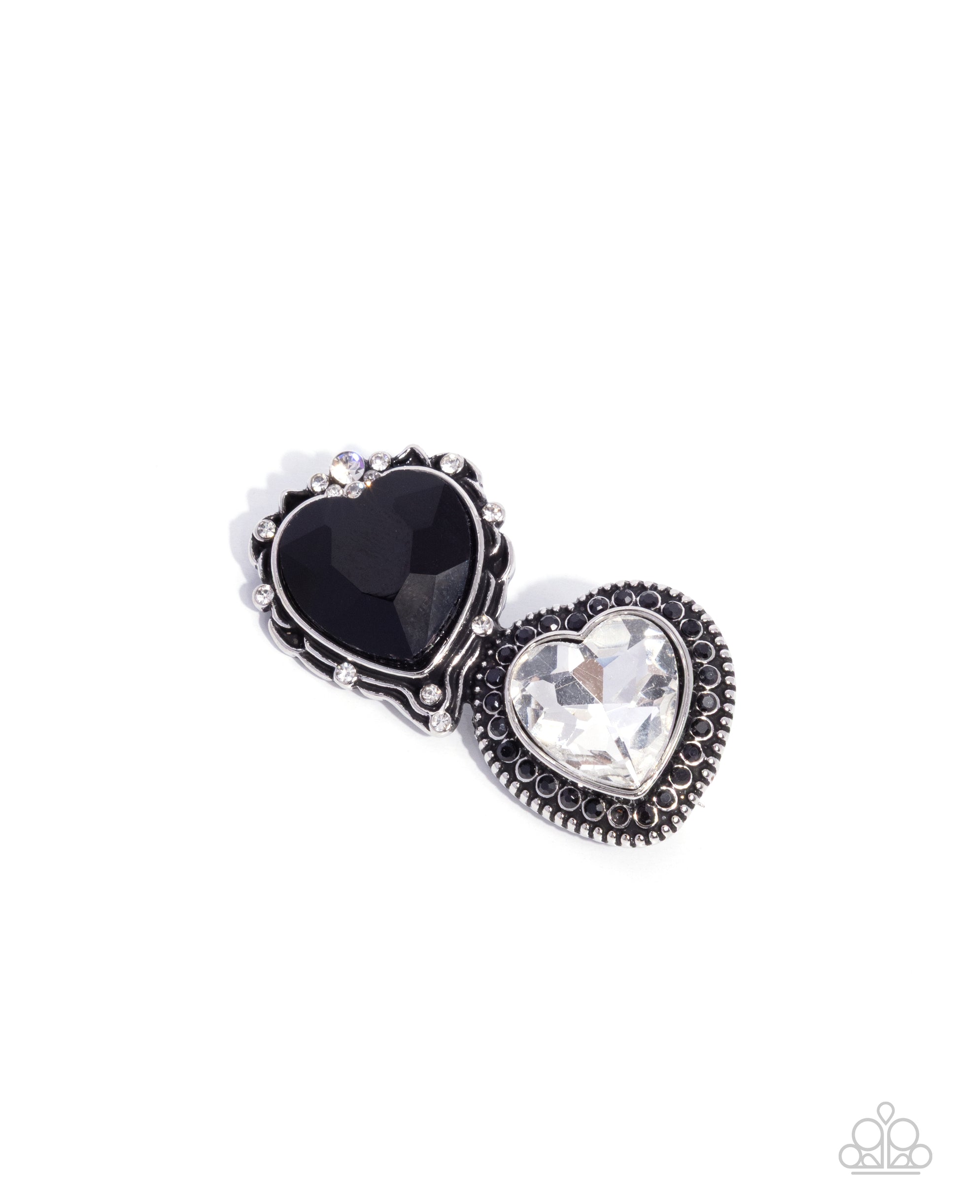 Endless Elevation - black - Paparazzi brooch