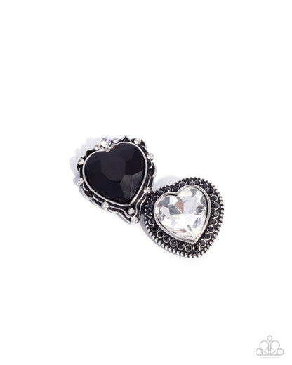 Endless Elevation - black - Paparazzi brooch
