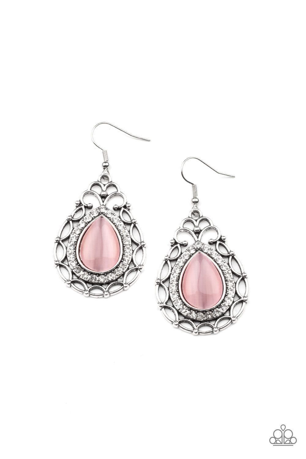 Endlessly Enchanting - pink - Paparazzi earrings