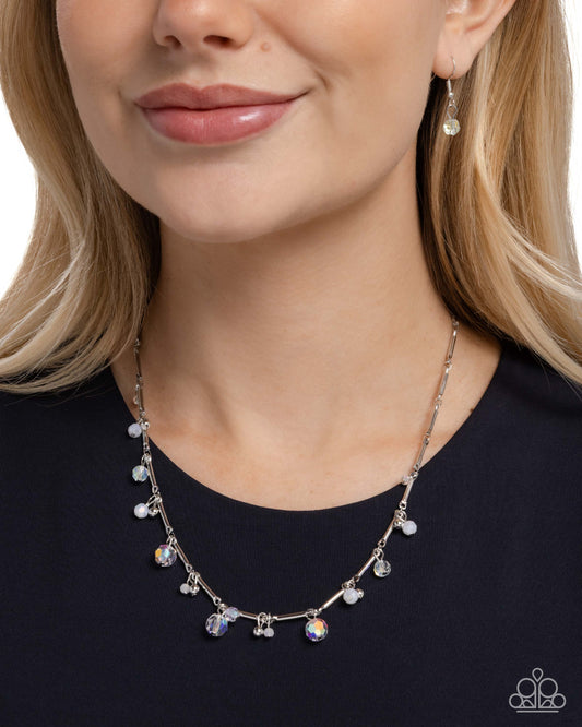 Energetic Elegance - white - Paparazzi necklace