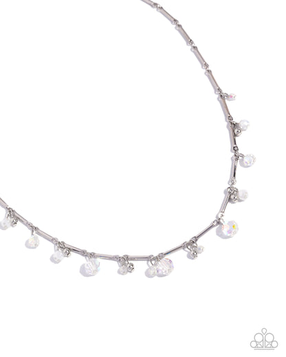 Energetic Elegance - white - Paparazzi necklace