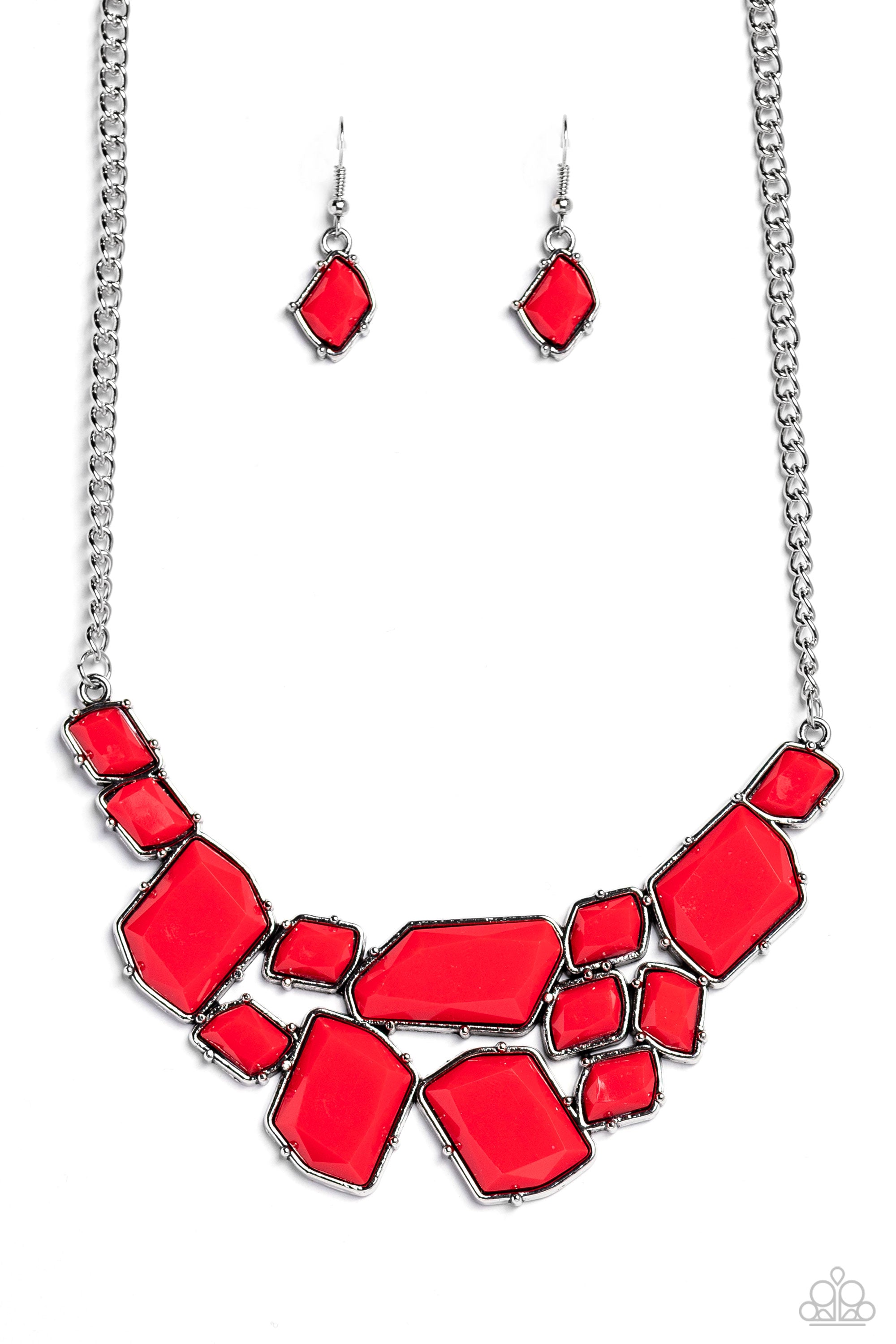 Demi diva online red paparazzi necklace