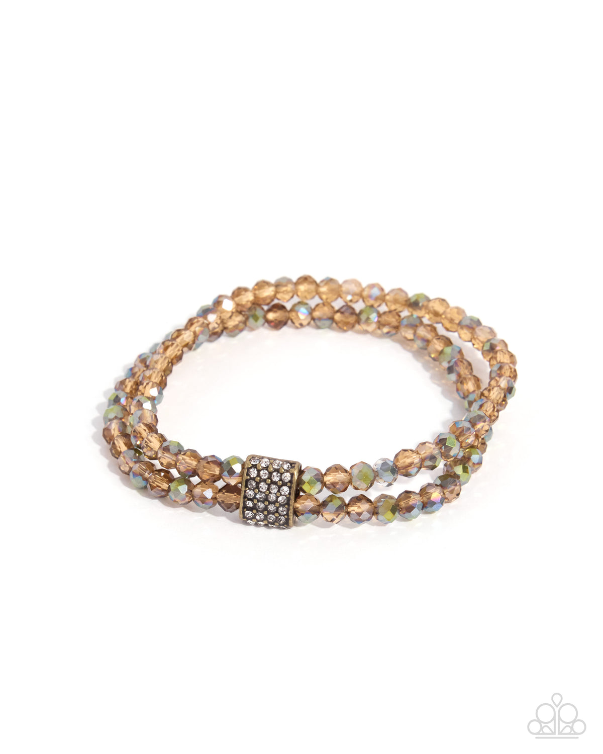 Engaged Elegance - brass - Paparazzi bracelet