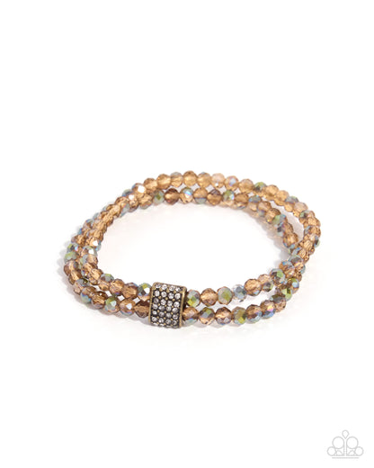 Engaged Elegance - brass - Paparazzi bracelet