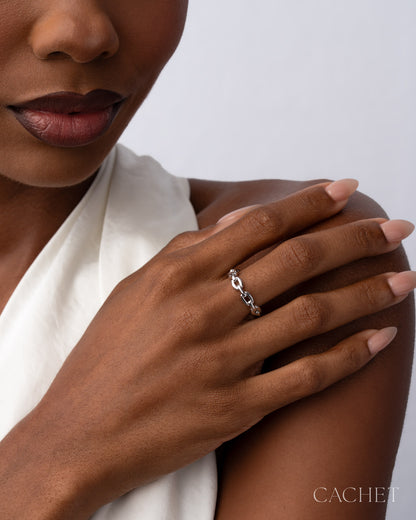 Entwined - Cachet ring - Cachet by Paparazzi