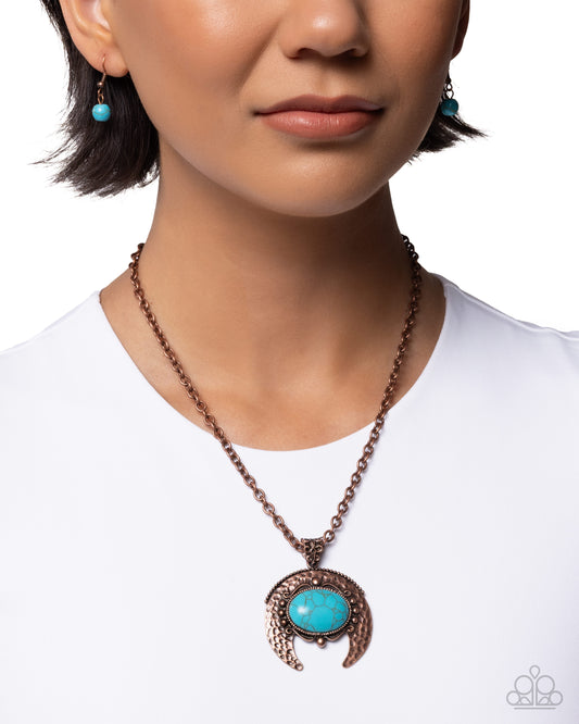 Ephemeral Element - copper - Paparazzi necklace