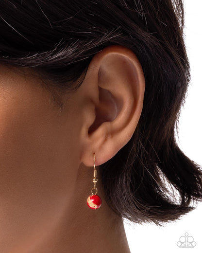 Ephemeral Element - red - Paparazzi necklace