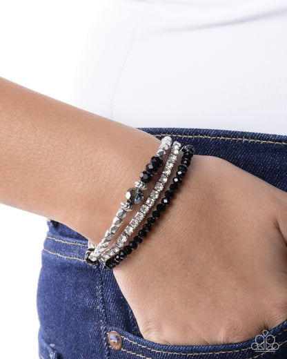 Equal Elegance - black - Paparazzi bracelet