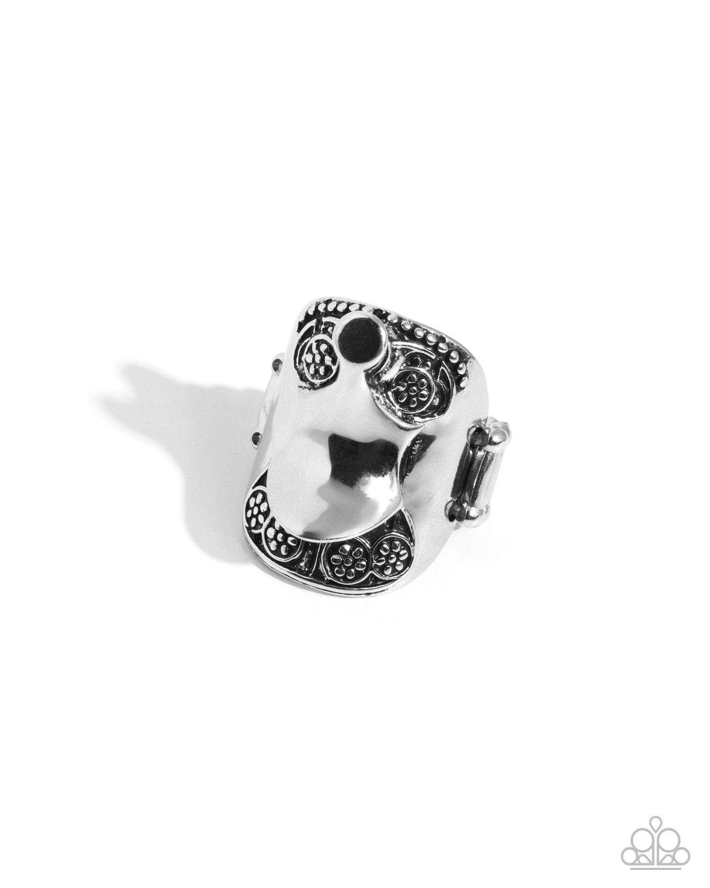 Equestrian Elegance - silver - Paparazzi ring