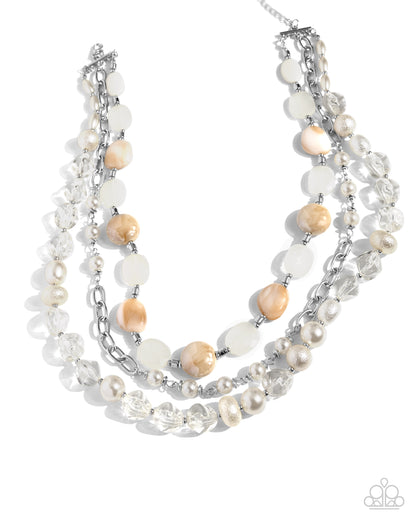 Essential Elegance - white - Paparazzi necklace