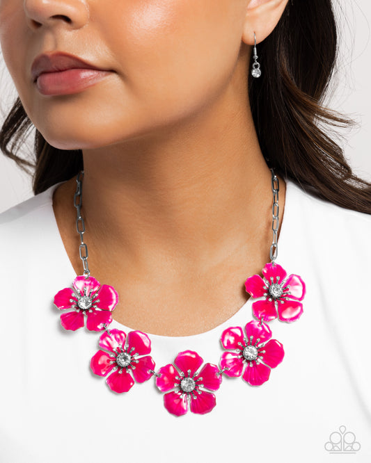 Eternal Efflorescence - pink - Paparazzi necklace