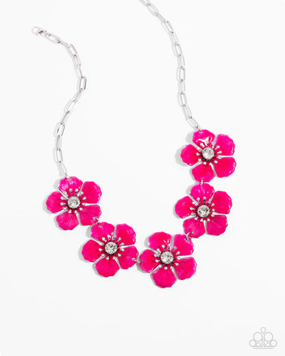 Eternal Efflorescence - pink - Paparazzi necklace